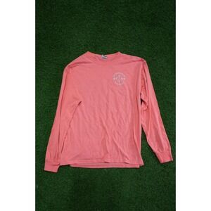 Mens Shirt Large Coral Pink Jacksonville Florida Graphic Logo Cotton Pullover